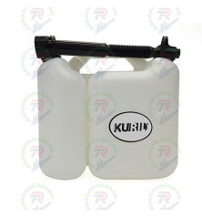Bidón Doble Blanco KURIL 5L/2.5L | Combustible y Aceite Seguro