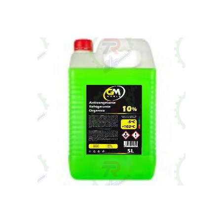 Anticongelante GM WORLD 10% ORG 5L – Refrigerante verde
