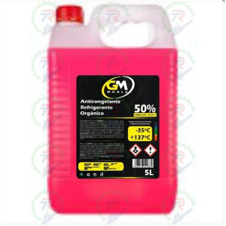 Anticongelante GM WORLD 50% ORG 5L – Refrigerante verde