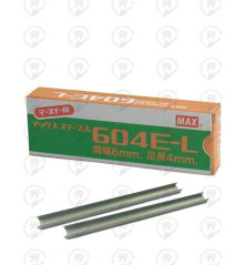 Grapas MAX 604 E-L | Repuestos de 6x4 mm para atadoras Max Tapener