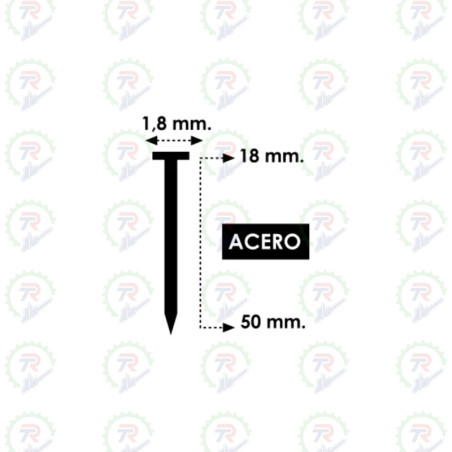 CLAVO MINI "T" ACERO