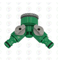 Adaptador 2 Tomas 3/4" -1"| Conector para Riego