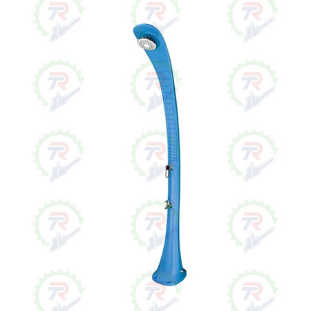 Ducha Solar 32 L KEEPER – Resina HD – Color Azul/Plateado
