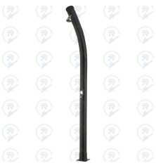 Ducha solar Siqua 20 L curva 2 m – exterior, PVC y acero inoxidable