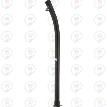 Ducha solar Siqua 20 L curva 2 m – exterior, PVC y acero inoxidable