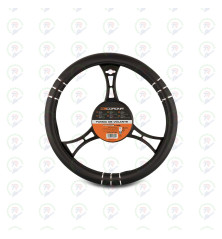 Funda Volante BC CORONA FVO10136 – PVC Cromo y Negro 36–38 cm