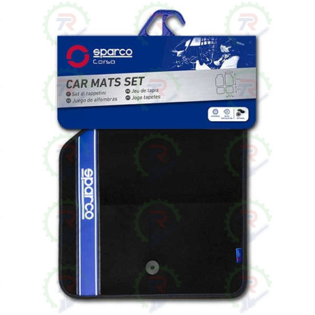 Alfombra para coche Strada Banda Azul | Diseño deportivo