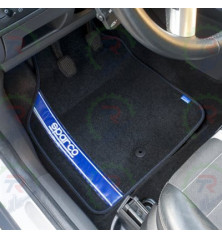 Alfombra para coche Strada Banda Azul | Diseño deportivo