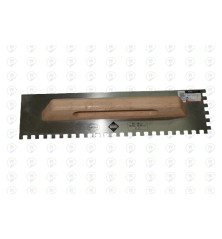 Llana Dentada de Acero 48 cm RUBI– Mango Madera Profesional